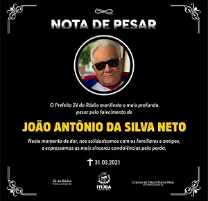 Itiúba :Morre  Ex prefeito e médico Dr João Antônio