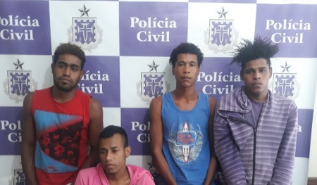 Polícia Civil prende quarteto acusado de homicídio em Caém